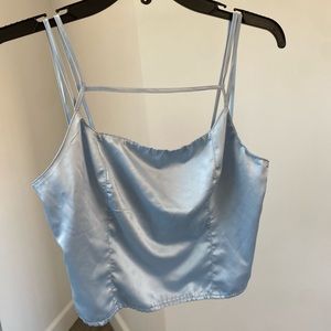 Light Blue Crop Top